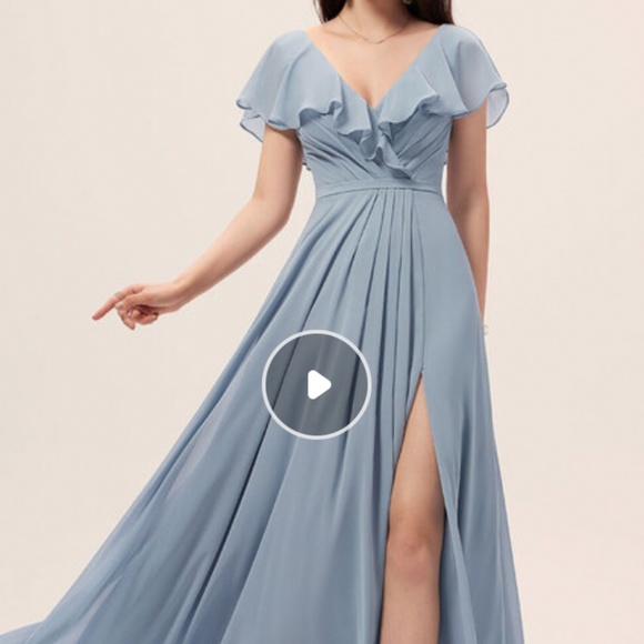 JJ’s house Dusty Blue Bridesmaids Dress - Picture 6 of 6